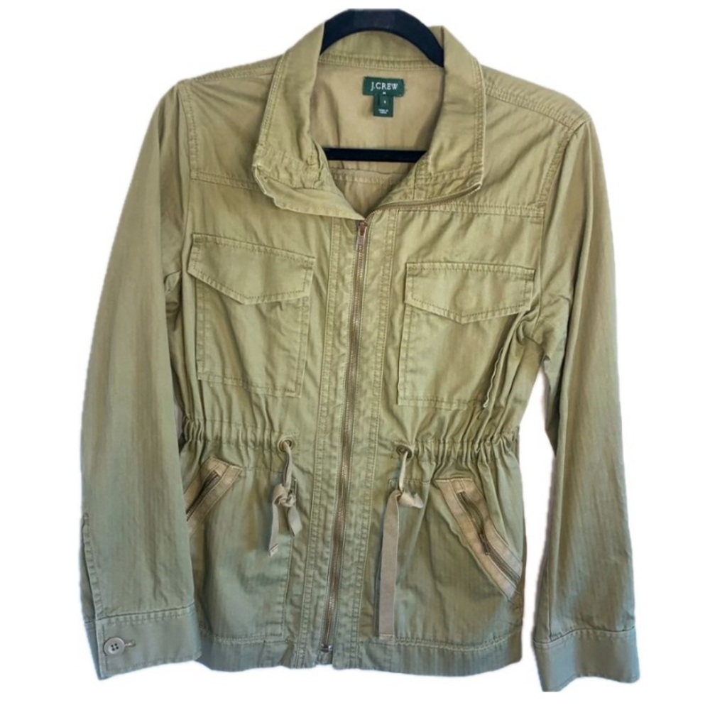 J.Crew military Utility hunter green jacket like new lightweight size small